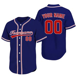 Maillot de baseball à manches courtes en tissu Spandex, style sport urbain, personnalisation des couleurs, haute durabilité, impression DTF - Product Image 3