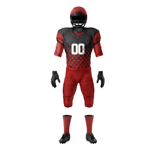 Attractive Design Your Own Custom Made American Football Jersey And Shorts Set Latest Model American Football Uniform For Unisex - Product Image 2