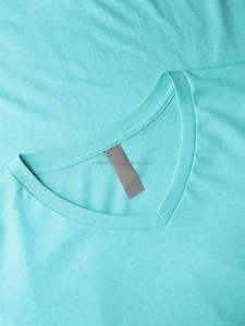 T-shirts d'été élégants pour hommes – Hauts tendance à col en V et manches courtes 100 % coton, coupe ample pour le sport décontracté - Product Image 2