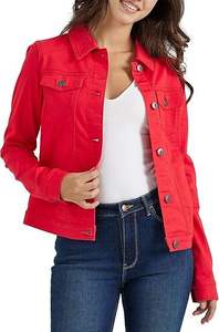 Pocket <b>Custom</b> Solid Plain Dyed Casual Women <b>Denim</b> <b>Jacket</b> Stylish Design Includes Details Multi Functional Women <b>Denim</b> <b>Jacket</b> - Product Image 4