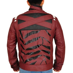Chaquetas de seguridad más tendencia guerra moto transpirable y ropa casual chaqueta de cuero genuino para los hombres - Product Image 2