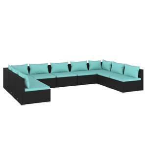 Conjunto de Muebles de Jardín en Negro y Azul Agua - Product Image 2