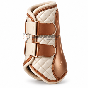 Botas elegantes para cepillar el pelaje del caballo que proporcionan una cómoda cobertura para las patas, movimiento flexible y un cierre seguro para la equitación. - Product Image 4