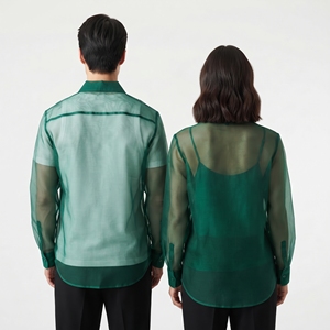 100% Polyester Sheer <b>Mesh</b> <b>Shirt</b> Unisex Summer Lightweight Quick Dry Blouse See Through <b>Shirts</b> Unisex - Product Image 2