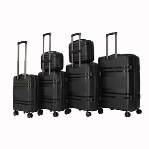 Set di bagagli Unisex in 6 pezzi espandibile a guscio rigido bagaglio da viaggio leggero con ruote rotanti e blocco Password per il trasporto - Product Image 2
