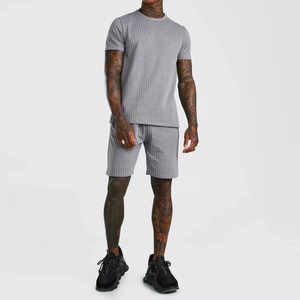 Ensemble de vêtements d'été pour homme, respirant, en microfibre, t-shirt et short pour homme, manches courtes, hauts et pantalons - Product Image 3