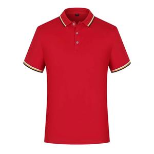 เสื้อโปโลชายคุณภาพสูง เสื้อยืดโปโลชาย ผ้าฝ้าย ลายเรียบ แขนสั้น สีพื้น ดีไซน์ถัก ทรงปกติ - Product Image 1