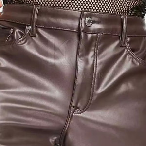 Stylish Casual Men <b>Leather</b> Pants Breathable Eco-Friendly Quick Dry Lightweight Durable Comfortable Fit for Outdoor Activities - Product Image 6