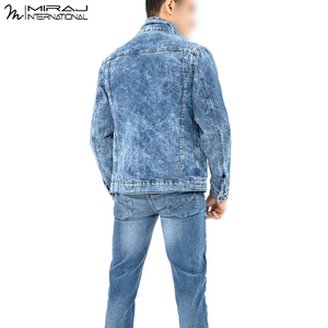 Service OEM ODM, dernières tendances, logo personnalisé imprimé, best-seller, tissu doux au toucher, vestes en jean pour hommes, vêtements d'extérieur - Product Image 2