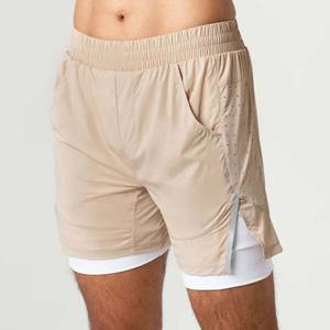 Shorts de sport confortables à séchage rapide avec taille élastique, motif géométrique et construction légère pour l'entraînement quotidien - Product Image 5