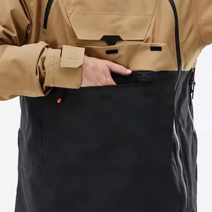 New High Quality Custom Fit Mens Bomber <b>Jacket</b> Canvas Waterproof Outer Layer Windproof Warm Design Front Private Label Options - Product Image 3