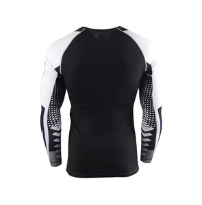 Rashguard de compression pour homme de qualité supérieure, en spandex, séchage rapide, pour entraînement MMA, BJJ, gym, manches longues, personnalisable OEM ODM - Product Image 2