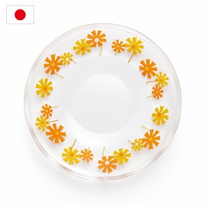 Plato Retro Aderia 120, Plato de Vidrio de 120 mm de Diámetro, 15 Diseños, Hecho en Japón, Estilo Retro Showa, Platillo de Vidrio Kawaii - Product Image 1