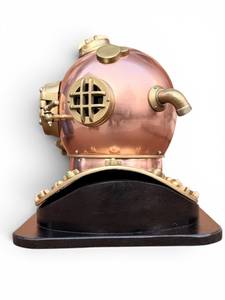 Réplica de Casco de Buceo de Cobre Vintage con Detalles en Latón, Decoración Náutica Antigua, Artículo Coleccionable - Product Image 5