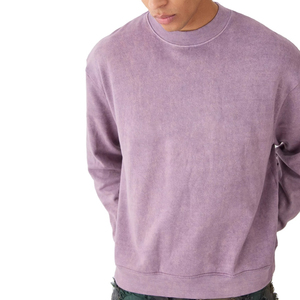 เสื้อสเวตเชิ้ตดีไซน์คุณภาพสูง ราคาประหยัด ล้างสีแบบแอซิดวอช สำหรับผู้ชาย สินค้าขายดีที่สุด ขนาดและดีไซน์สั่งทำได้ เสื้อสเวตเชิ้ตผู้ชาย - Product Image 6