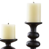 Support à bougie décoratif noir fini pour la décoration intérieure, porte-bougie de haute qualité en aluminium coulé, fait main et personnalisé - Product Image 4