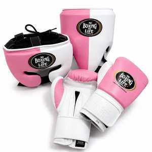 Guantes de Boxeo Profesionales de Cuero Genuino de Primera Calidad, Sin Boxeo No Hay Vida, Juego de Boxeo Personalizado, Kit de Protección para Cabeza y Zona Íntima - Product Image 1