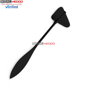 Marteau de réflexes Taylor noir de 7,5 pouces, instrument médical chirurgical en acier inoxydable de qualité allemande pour examen neurologique - Product Image 3