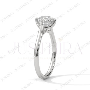 Most Selling <b>Solitaire</b> Round Cut Diamond <b>Ring</b> for Everyday Wear Office Use and Elegant Styling Available for Competitive Price - Product Image 3