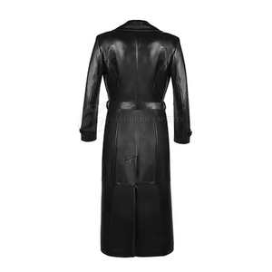 Veste courte en cuir PU pour femme, veste chic à double boutonnage de style moto, vêtement d'extérieur tendance pour l'automne et l'hiver, pour un look quotidien - Product Image 5