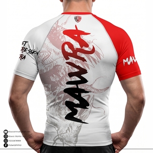 Mawra – T-shirt de compression à manches longues pour homme, imprimé sur mesure, pour le sport, la gym, le MMA et le BJJ - Product Image 2