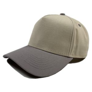 Gorra de béisbol OEM de algodón, estilo clásico y moderno, con visera alta, diseño de bordado personalizado, de 5 paneles, gris, bicolor y colorida, estilo Hip Hop - Product Image 1