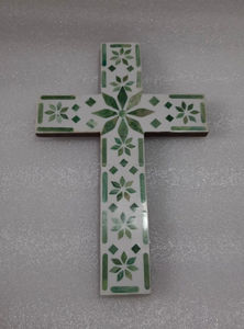 Grande taille conceptions personnalisées tenture murale croix religieuse chrétienne croix incrustée d'os décor à la maison, incrustation d'os à forte demande sainte croix - Product Image 6