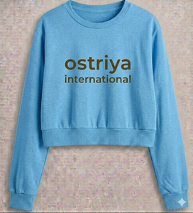 Ostriya Intl 2026 Sudadera de cuello alto para mujer, estilo urbano, forro polar ligero, 100% algodón, color liso, bordado frontal con hombros caídos, para invierno - Product Image 6