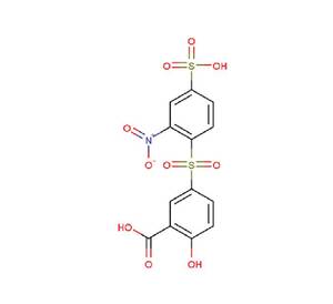 กรดซาลิไซลิก 5-((2-ไนโตร-4-ซัลโฟฟีนิล) ซัลโฟนิล) - Product Image 1