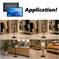 Écran tactile numérique Android portable de 21,5 pouces pour affichage numérique en intérieur, kiosque interactif LCD sur pied, totem HD pour les centres commerciaux
