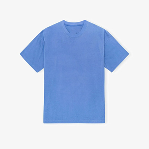T-shirt Homme Y2K Vintage en Coton Épais Uni, Coupe Oversize Épaules Tombantes, Coupe Boxy, Manches Courtes, Style Streetwear - Product Image 4
