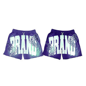 Conjunto de Camiseta y Pantalones Cortos de Verano con Estampado DTG y Efecto Desgastado, Estilo Vintage, 2 Piezas, con Logotipo Personalizado - Product Image 6