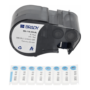 Étiquettes en polyester couleur pour flacons et tubes Brady pour imprimantes M5, largeur 18 mm et 24 mm - Product Image 2