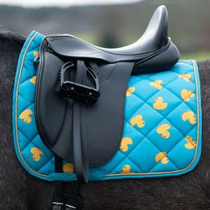 Tapis de selle en toile de coton denim rembourrés et doux, avec logo personnalisé brodé, design élégant, couleurs unies, best-seller - Product Image 3