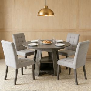Tavolo da Pranzo Ovale Moderno per Cucina, 110-150 cm, Base in Legno Estensibile con Pannelli Rimovibili, Salvaspazio per 4-8 Persone - Product Image 2