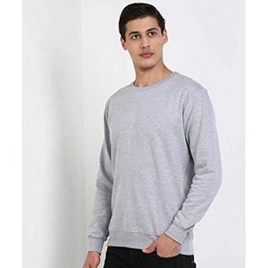 Sudadera con logotipo personalizado para hombre, sudadera de algodón con cuello redondo de gran tamaño en blanco liso, sudaderas sin capucha para hombre de otoño e invierno - Product Image 6