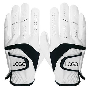 Guantes de Golf Deportivos de Cuero Genuino Cómodos y Protectores, Tacto Suave, Uso Profesional, Correa de Muñeca Ajustable, Personalizados para Hombre - Product Image 1