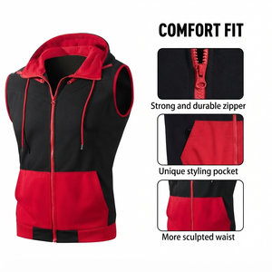Sudadera sin Mangas para Hombre, Algodón Premium, Ropa Deportiva para Fitness, Fabricante, Marca Privada, Venta al Por Mayor, Sudadera para Hombre - Product Image 5