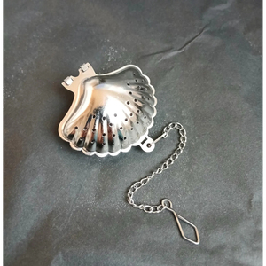 Sea Shell Design <b>Silver</b> Plated Metal Tea <b>Coffee</b> Infuser For Drinking Kitchen Ware Accessories <b>Table</b> Decoration Products Supplies - Product Image 3
