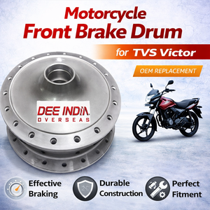 Tambor de Freno Delantero para Motocicleta TVS Victor |   Tambor de Freno para Buje de Rueda Fundido a Presión, Pieza de Repuesto OEM - Product Image 3