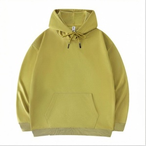 Hoodie surdimensionné élégant pour homme, design vintage délavé avec poche avant, confortable, personnalisable pour l'hiver. - Product Image 4