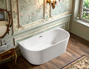 Bañera independiente de lujo para interiores, bañera de acrílico para baño, bañera de esquina para hotel - Product Image 2