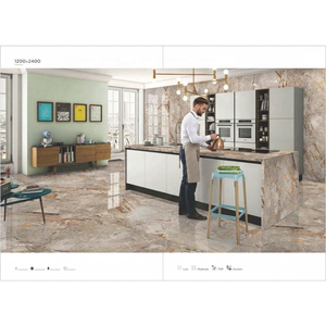 Dalles en céramique de grande taille 1200x2400mm pour comptoirs de villas de luxe et projets d'intérieur modernes, pierre sintérisée - Product Image 6