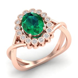 REYES New Design 925 Sterling <b>Silver</b> GRA Certified Moissanite <b>Ring</b> For Women Oval Cut 1.2Ct <b>Emerald</b> Gemstone Birthstone <b>Rings</b> - Product Image 2