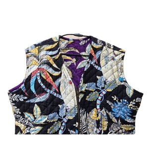 Chaqueta de Invierno Unisex de la Mejor Calidad, con Cierre, Rayas, Transpirable, Ecológica, Resistente al Viento, Hecha a Mano en India, Reversible y Acolchada, sin Mangas - Product Image 4