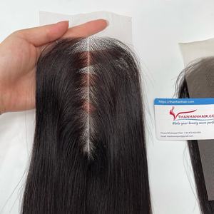 Extensiones de cabello humano con cierres de encaje frontales grandes de primera calidad, líneas de cabello naturales sin costuras, logran estilos impecables de larga duración - Product Image 6