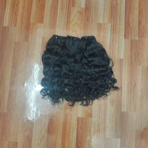Cheveux humains vierges bouclés birmans d'Inde du Sud – Cuticules alignées, non traités - Product Image 1
