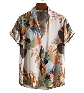 Chemises hawaïennes pour hommes, imprimées, à manches courtes, pour la plage et le surf, vente en gros - Product Image 5