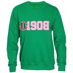 เสื้อสเวตเชิ้ต AKA Green 1908 แขนยาว คอกลม พิมพ์ลายกราฟิก ผ้าฟลีซ สวมใส่สบาย สไตล์ลำลอง แฟชั่นสตรีทแวร์ - Product Image 1