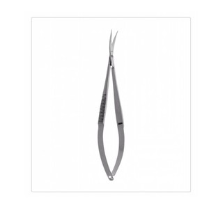 Ciseaux à ressort JACOBSON, lames courbées, finition miroir, longueur 7/8 po (2,2 cm) à partir du milieu de la vis, outil chirurgical ZETOMEDPRO - Product Image 1